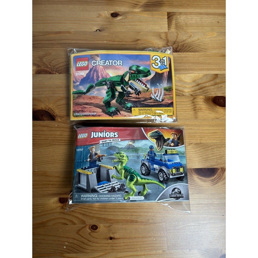 LEGO Juniors Raptor Rescue Truck Jurassic World & CREATOR 31058 Lot (Read Desc.)